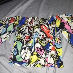 ROMWE Off Shoulder Blouse